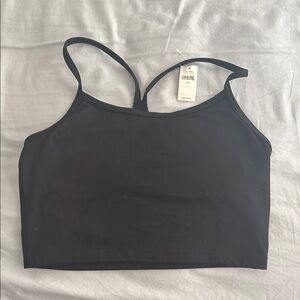NWT Black Crop Top aerie offline